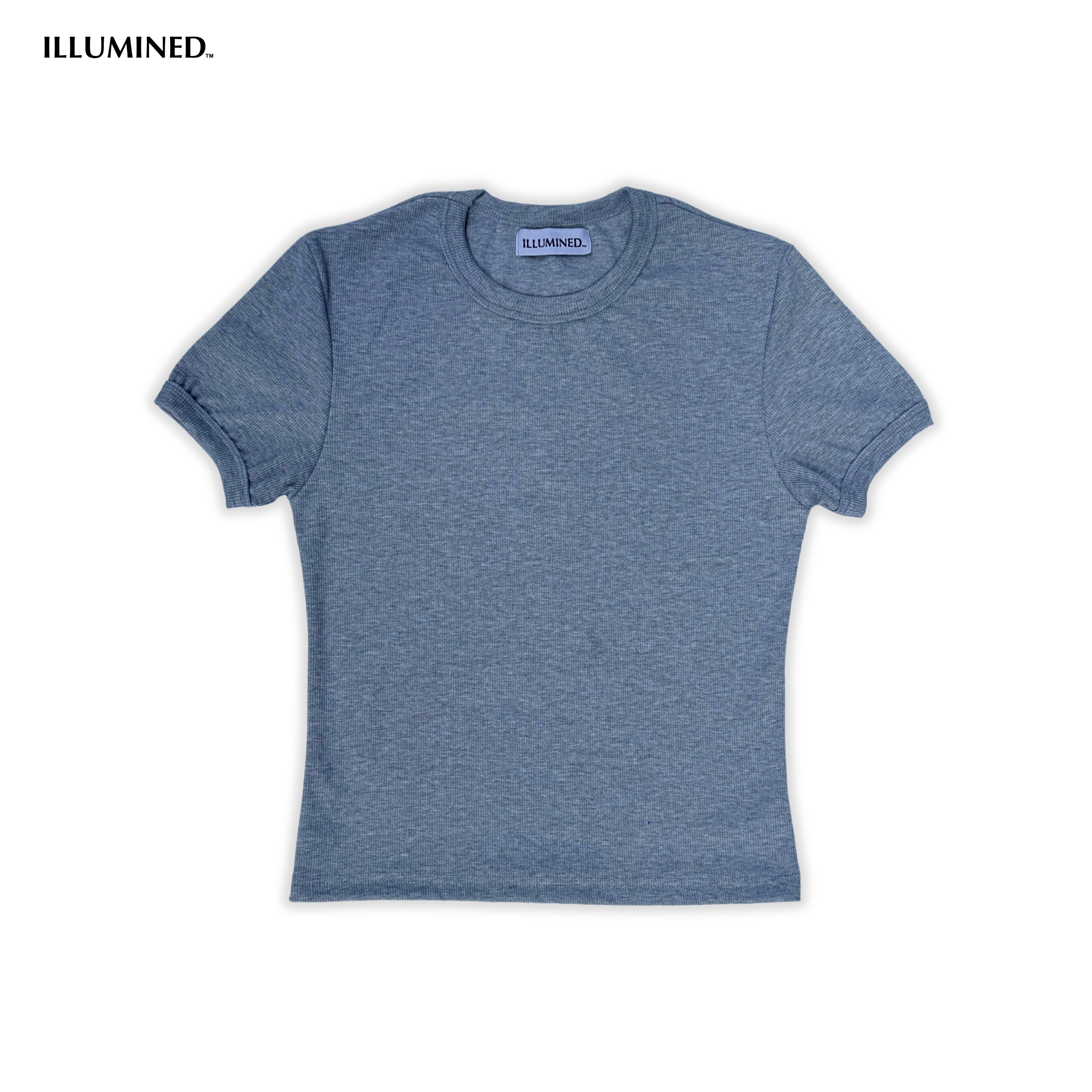 Ribbed Body Fit Cropped T-Shirt