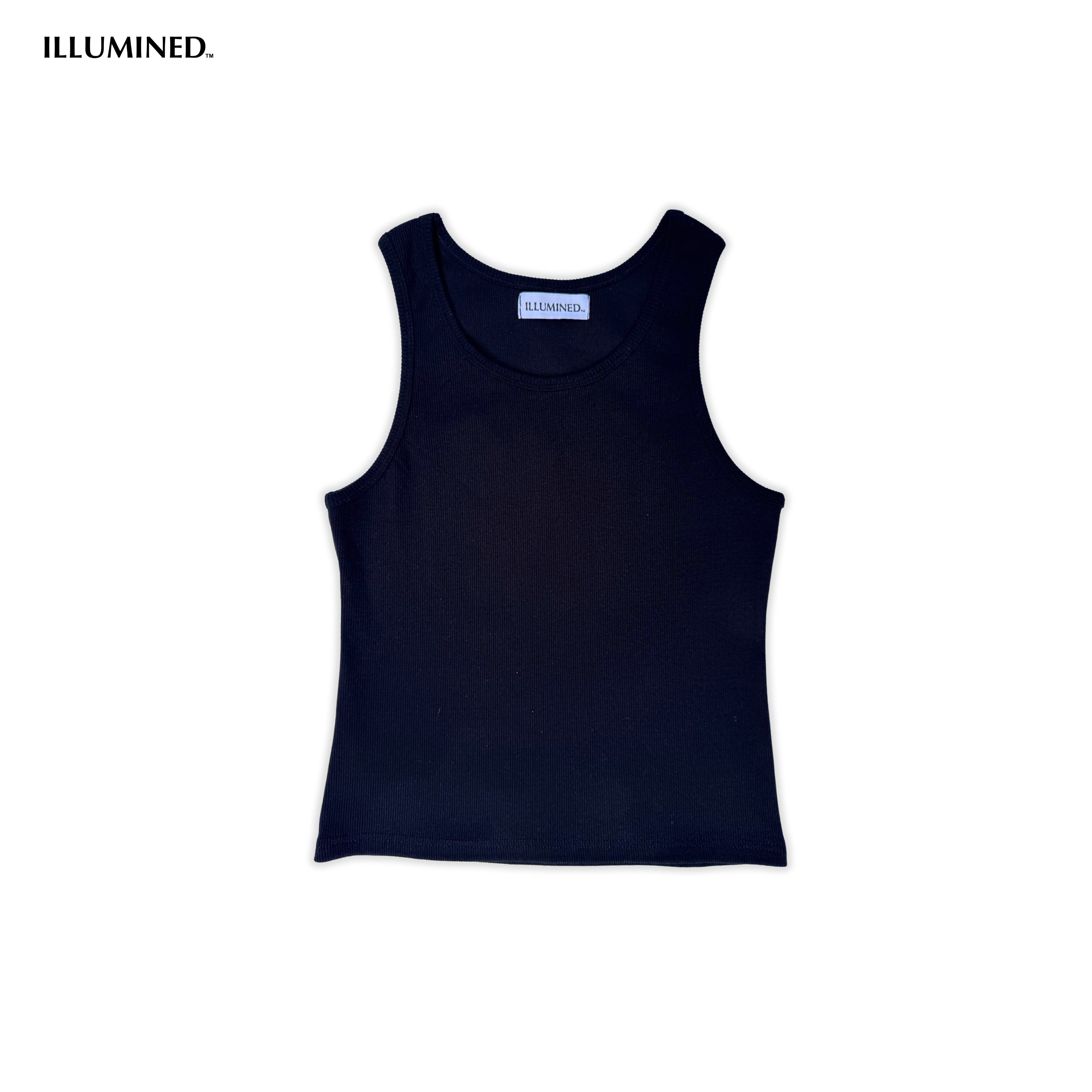 Ribbed Body Fit Cropped Tank Top