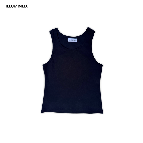 Ribbed Body Fit Cropped Tank Top