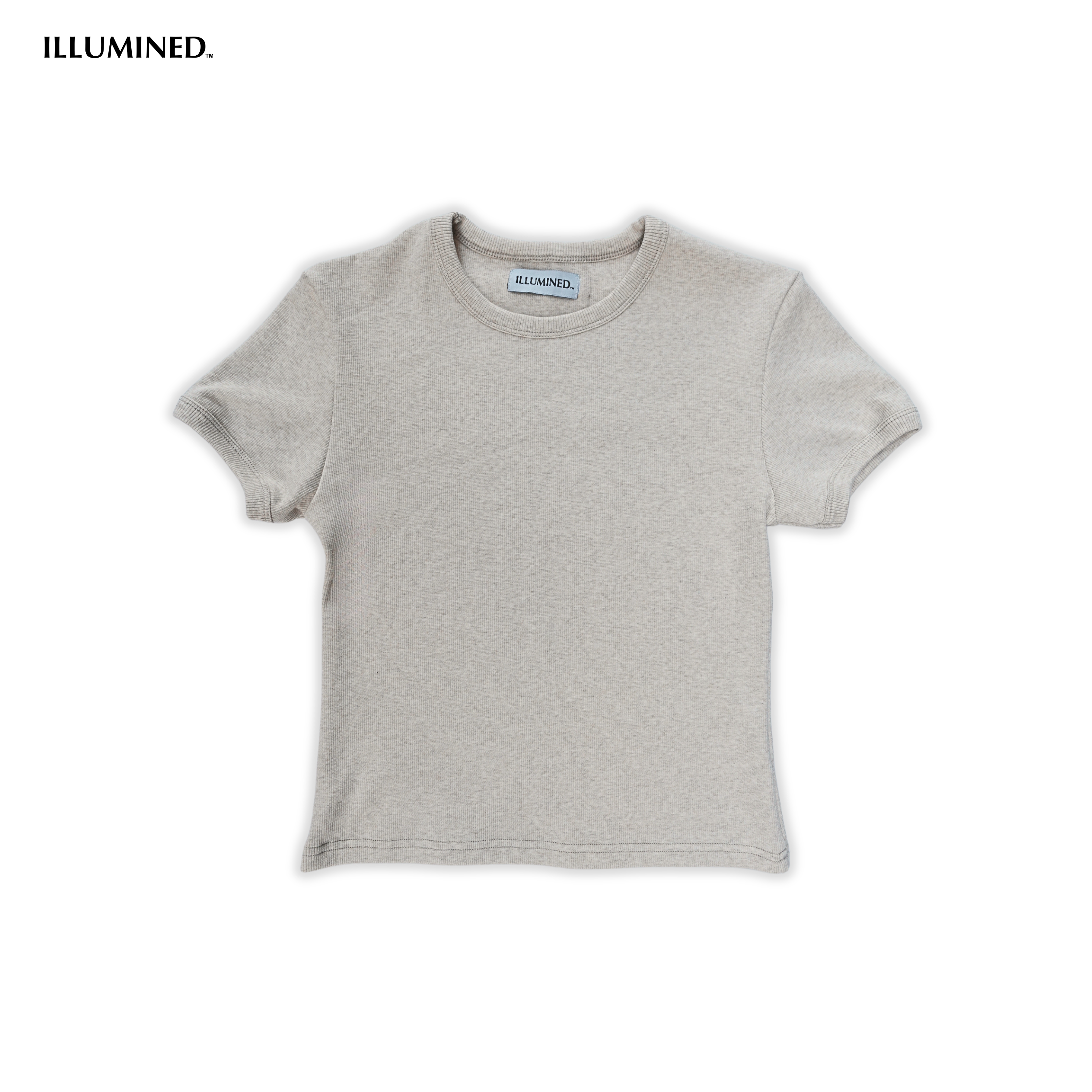 Ribbed Body Fit Cropped T-Shirt