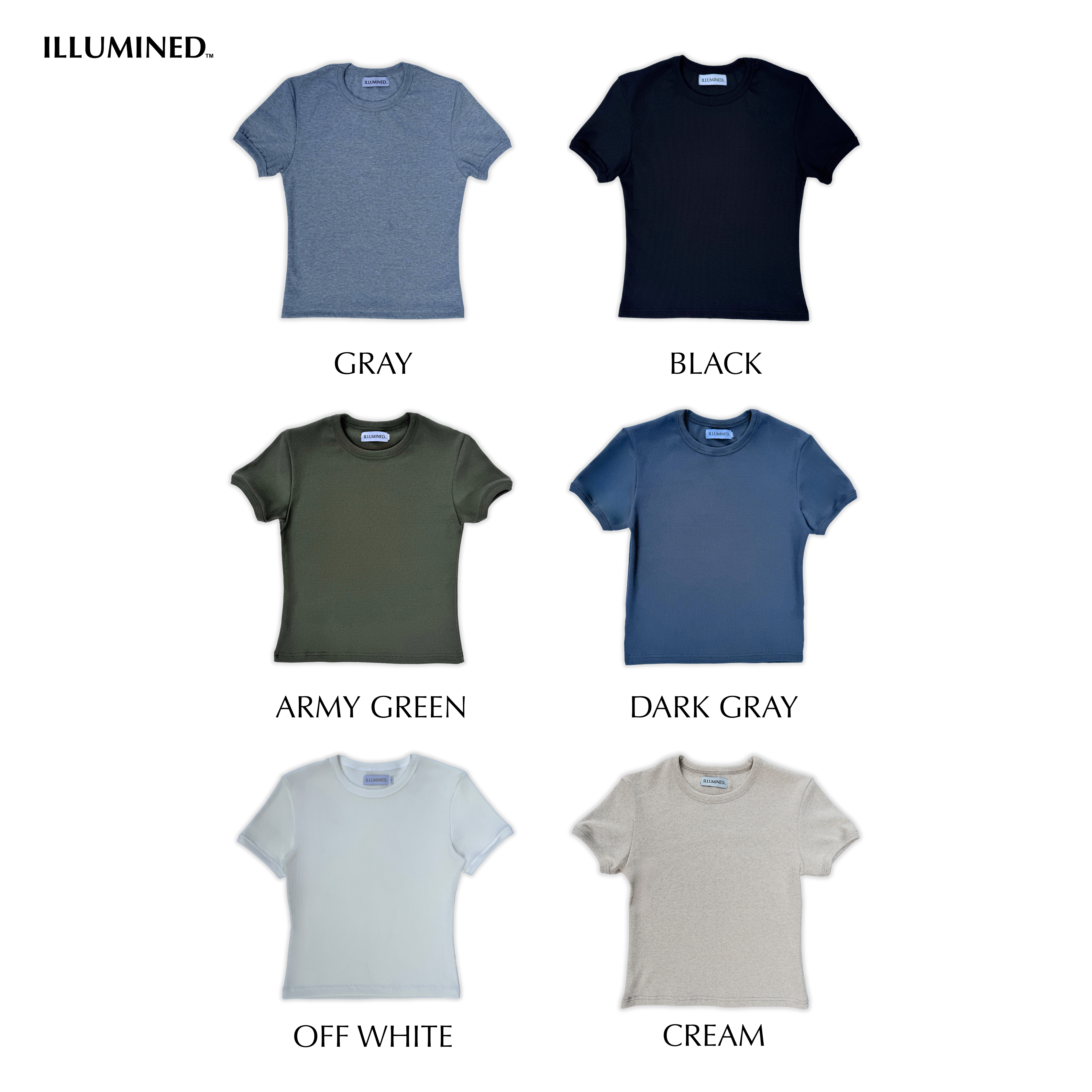 Ribbed Body Fit Cropped T-Shirt