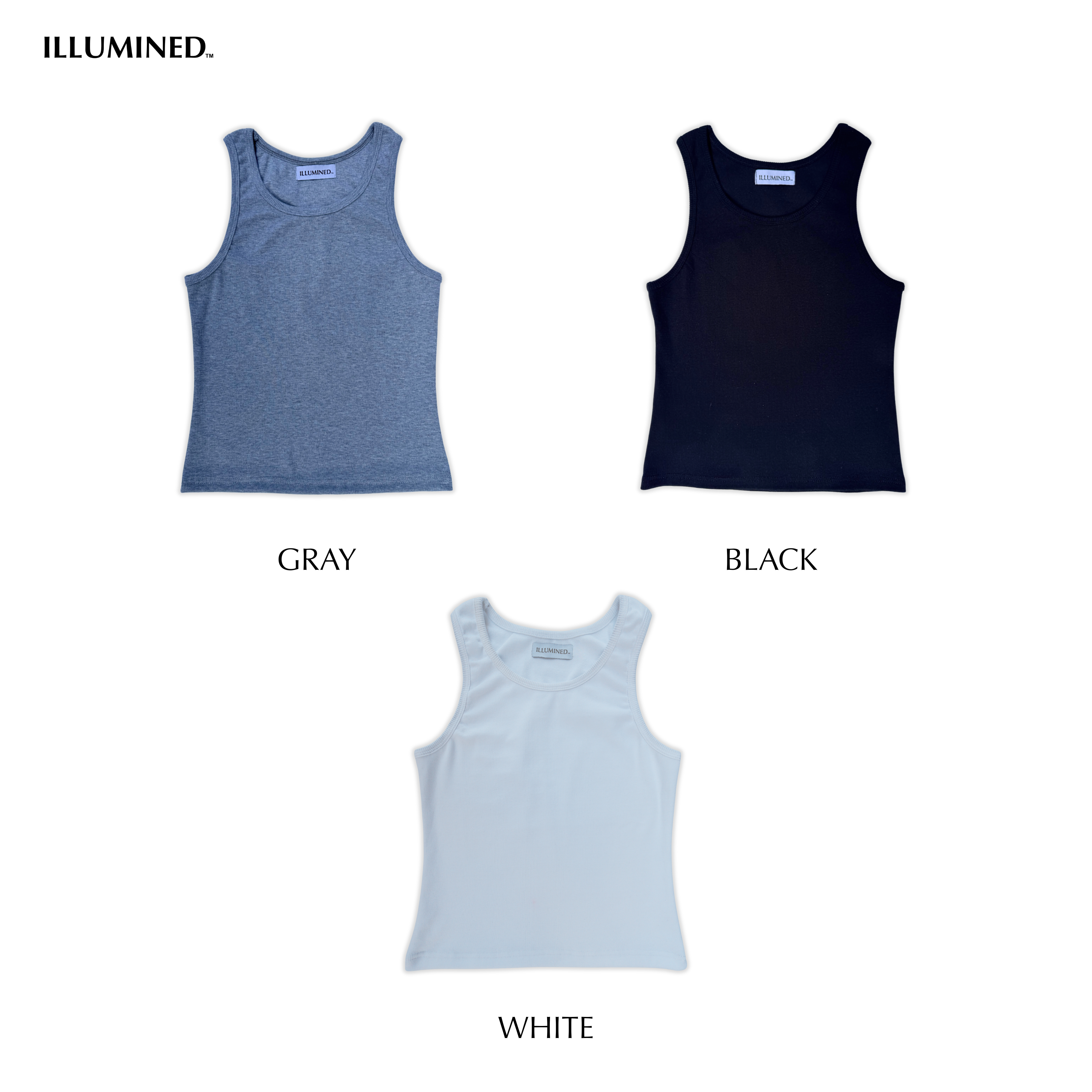 Ribbed Body Fit Cropped Tank Top